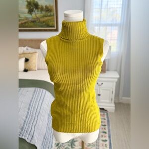 Express Sleeveless Ribbed Turtleneck Sweater M